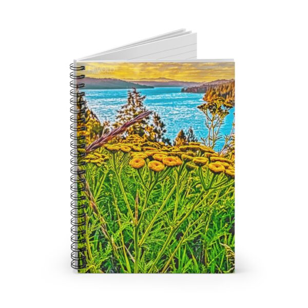 Spiral Notebook - Ruled Line Featuring SUNRISE OVER LAKE COEUR d'ALENE Exclusive Photography by Fevold Photography - Image 2