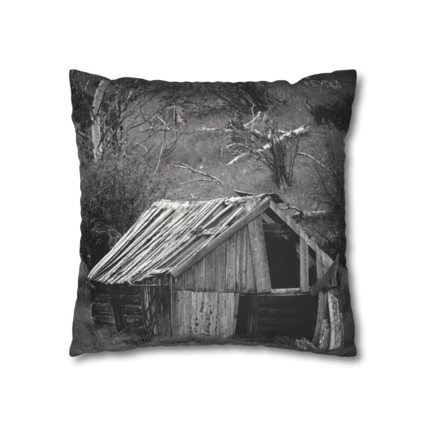 Uniquely Designed Faux Suede Square Pillowcase Featuring CABIN IN THE HILLS | Exclusive Photography by Fevold Photography - Image 11