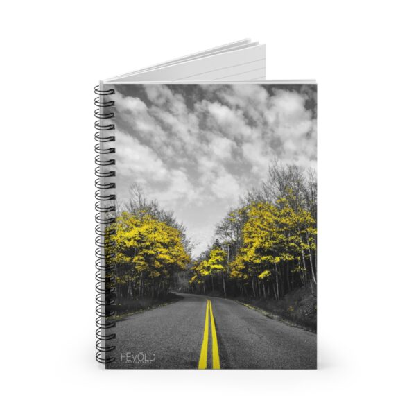 Spiral Notebook - Ruled Line Featuring LAST GLIMPSE OF AUTUMN Exclusive Photography by Fevold Photography - Image 2