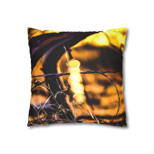 Uniquely Designed Faux Suede Square Pillowcase Featuring RECLAMATION | Exclusive Photography by Fevold Photography - Image 3