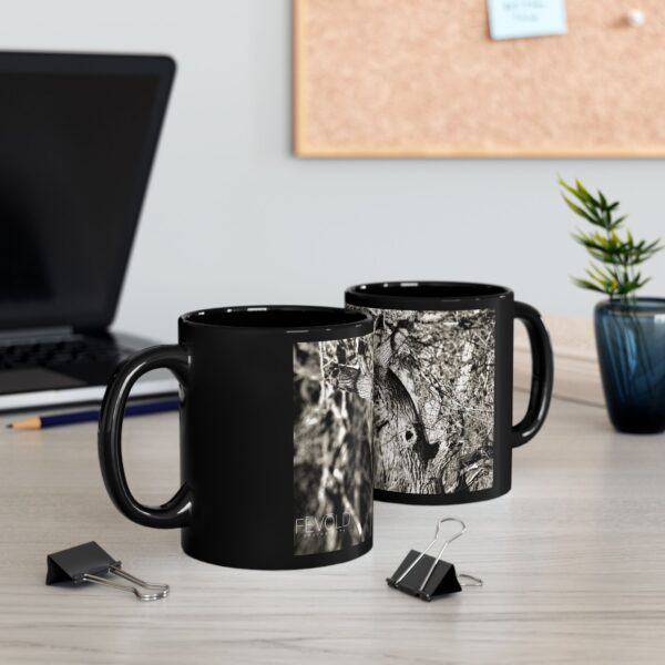 Black Mug (11oz, 15oz) Featuring ILLUSIONS PROVOKED BY THE SOUNDS | Exclusive Photography by Fevold Photography - Image 6