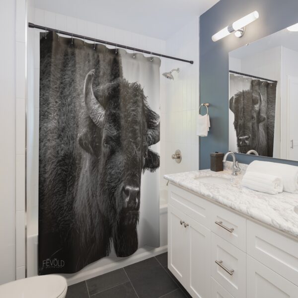 Shower Curtain featuring BOSS OF THE BADLANDS | Exclusive Photo by Fevold Photography - Image 3