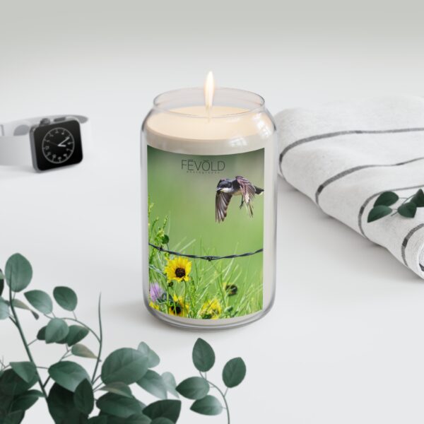 Scented Candle, 13.75oz Featuring EASTERN KINGBIRD | Exclusive Photography by Fevold Photography - Image 5