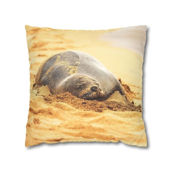 Uniquely Designed Faux Suede Square Pillowcase Featuring BEACH LIFE | Exclusive Photography by Fevold Photography - Image 13