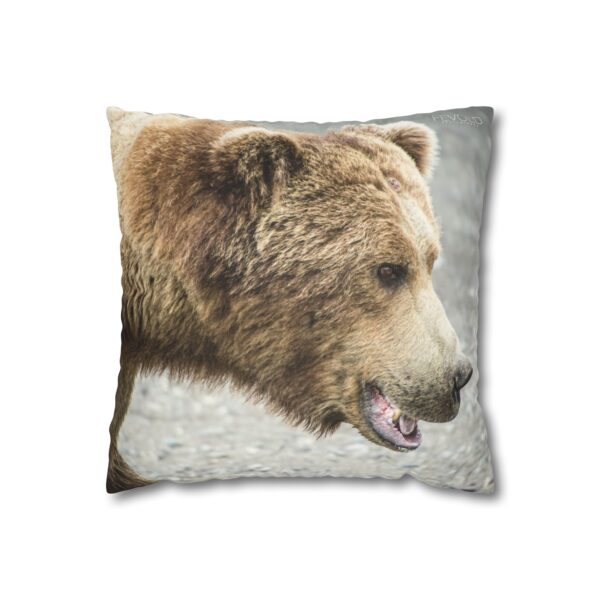 Uniquely Designed Faux Suede Square Pillowcase Featuring ALASKAN MAJESTY | Exclusive Photography by Fevold Photography - Image 5