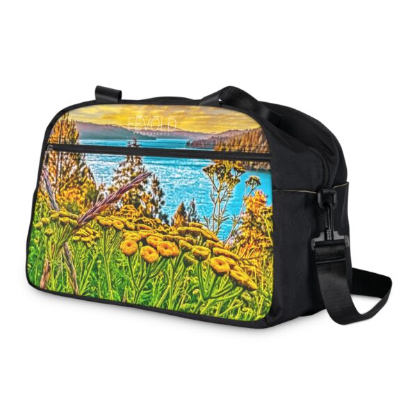 Fitness Handbag (with Shoulder Strap) Featuring SUNRISE OVER LAKE COEUR d'ALENE | Exclusive Photography by Fevold Photography - Image 5