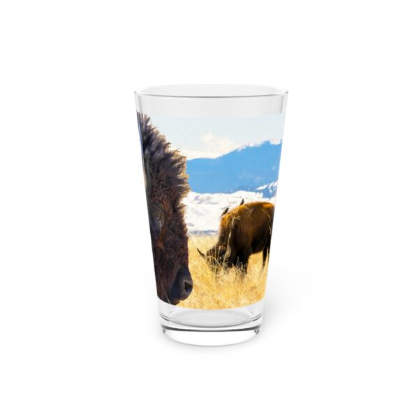 Pint Glass (16oz), Featuring DEEP THOUGHTS | Exclusive photography by Fevold Photography - Image 3