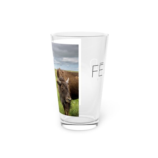 Pint Glass (16oz), Featuring NEW TO THE HERD | Exclusive photography by Fevold Photography - Image 5