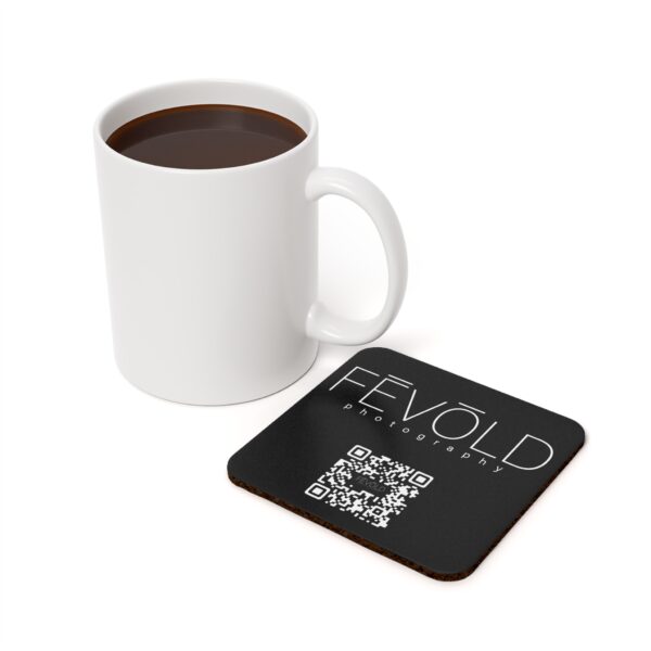 Cork Back Coaster featuring LOGO, Exclusive Photo by Fevold Photography - Image 3