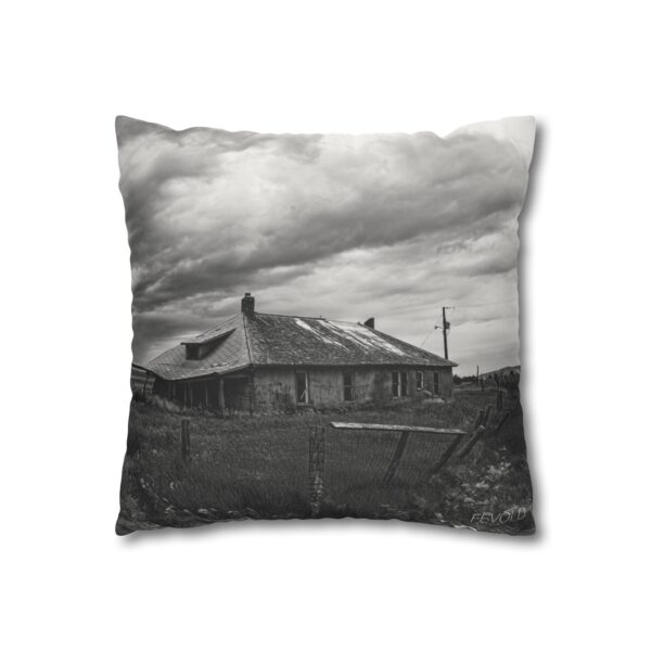 Uniquely Designed Faux Suede Square Pillowcase Featuring NORTH DAKOTA BACKROADS | Exclusive Photography by Fevold Photography - Image 7