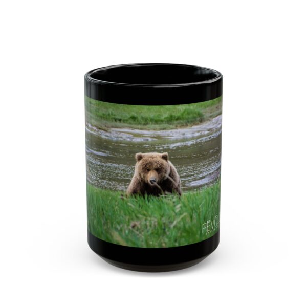 Black Mug (11oz, 15oz) Featuring BEAR STARE | Exclusive Photography by Fevold Photography