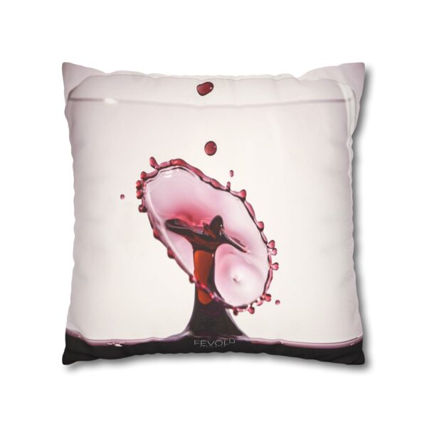 Uniquely Designed Faux Suede Square Pillowcase Featuring SPLASH OF WINE | Exclusive Photography by Fevold Photography - Image 15