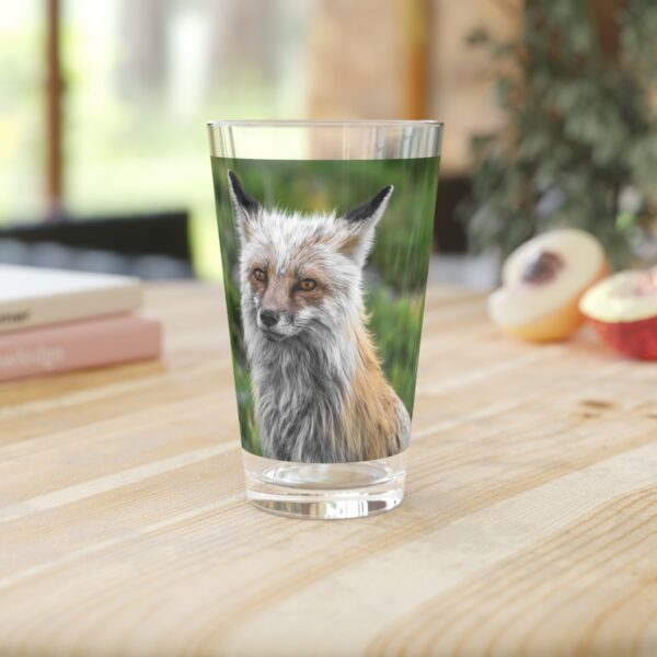 Pint Glass (16oz), Featuring FOXY | Exclusive photography by Fevold Photography