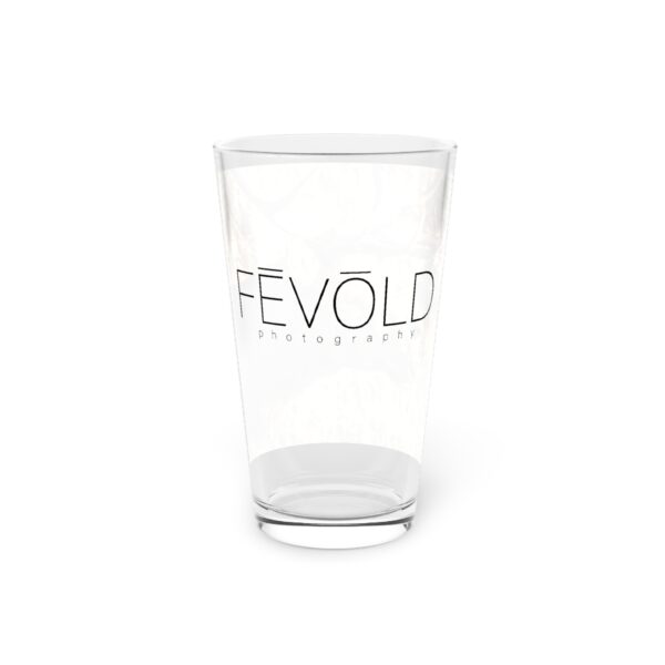 Pint Glass (16oz), Featuring WATCHING THE SUN'S DESCENT | Exclusive photography by Fevold Photography - Image 6