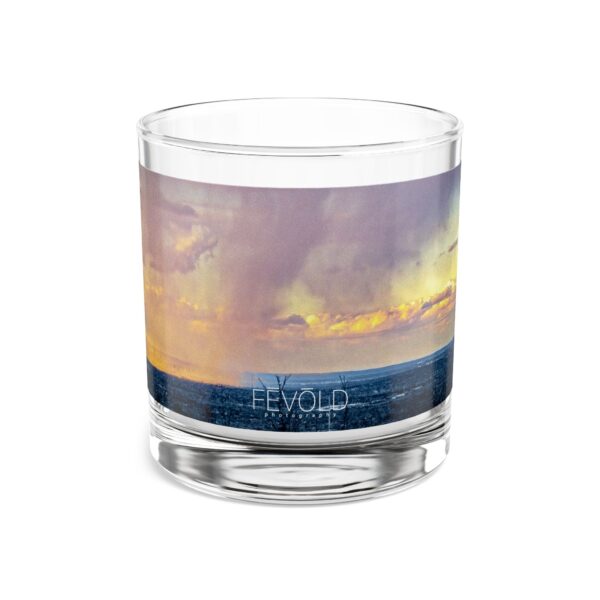 Rocks Glass, 10oz Featuring SNOWSTORM VEILS THE SUNSET | Exclusive Photography by FEVOLD PHOTOGRAPHY - Image 3