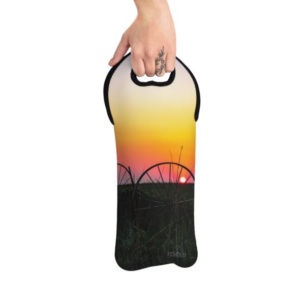 Wine Tote Bag featuring DUSK IN NEBRASKA | Exclusive Photo by Fevold Photography