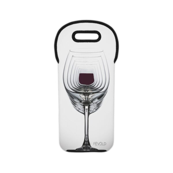 Wine Tote Bag featuring SEVEN GLASSES DEEP, Exclusive Photo by Fevold Photography