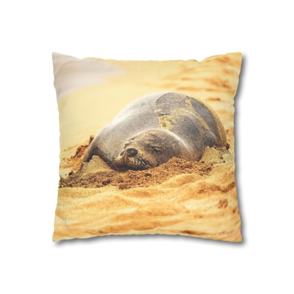 Uniquely Designed Faux Suede Square Pillowcase Featuring BEACH LIFE | Exclusive Photography by Fevold Photography - Image 7