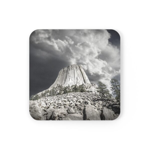 Cork Back Coaster featuring DEVIL'S TOWER | Exclusive Photo by Fevold Photography