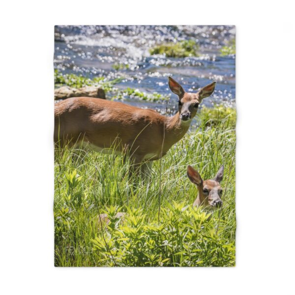 Fleece Baby Blanket featuring SPEARFISH CREEK IN JUNE | Exclusive Photography by Fevold Photography - Image 2