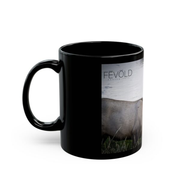 Black Mug (11oz, 15oz) Featuring A LEISURELY STROLL | Exclusive Photography by Fevold Photography - Image 4