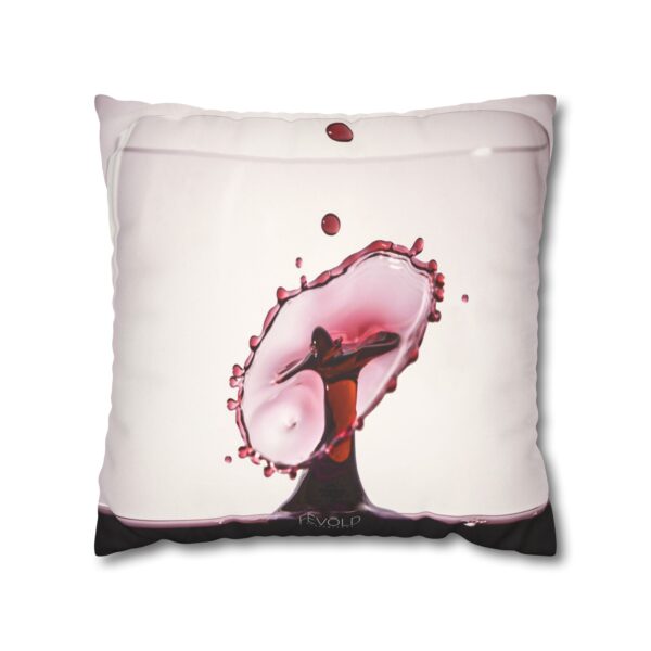 Uniquely Designed Faux Suede Square Pillowcase Featuring SPLASH OF WINE | Exclusive Photography by Fevold Photography - Image 13