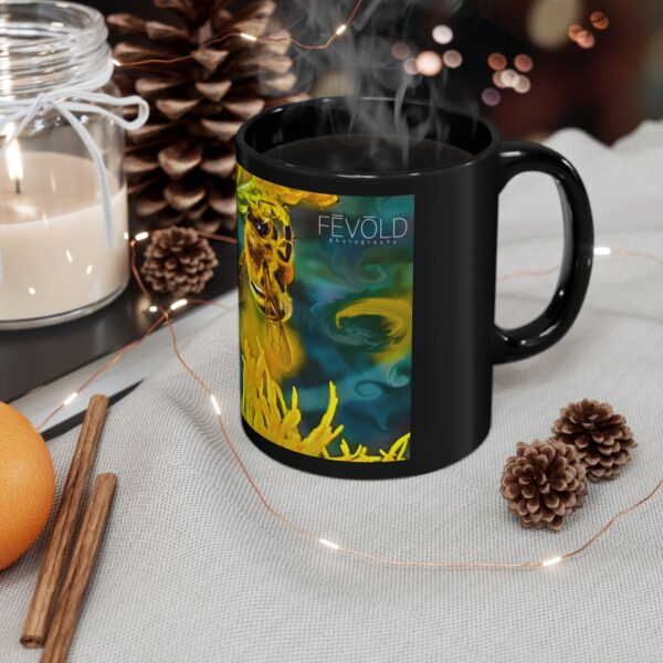 Black Mug (11oz, 15oz) Featuring POLLEN SMUGGLER | Exclusive Photography by Fevold Photography - Image 2