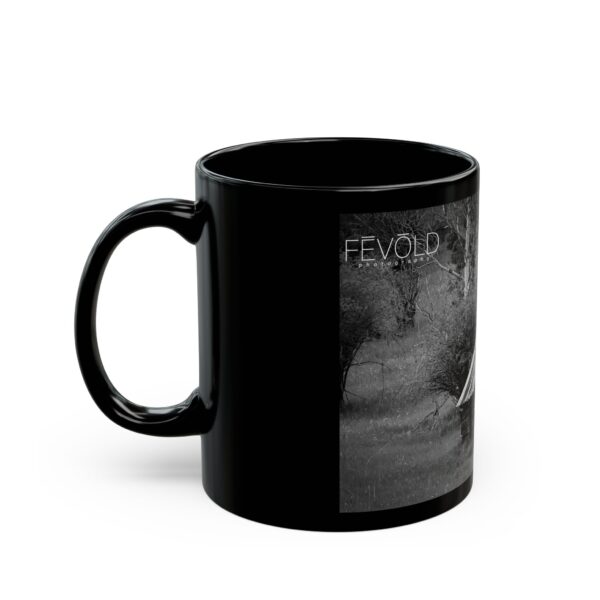 Black Mug (11oz, 15oz) Featuring CABIN IN THE HILLS | Exclusive Photography by Fevold Photography - Image 4