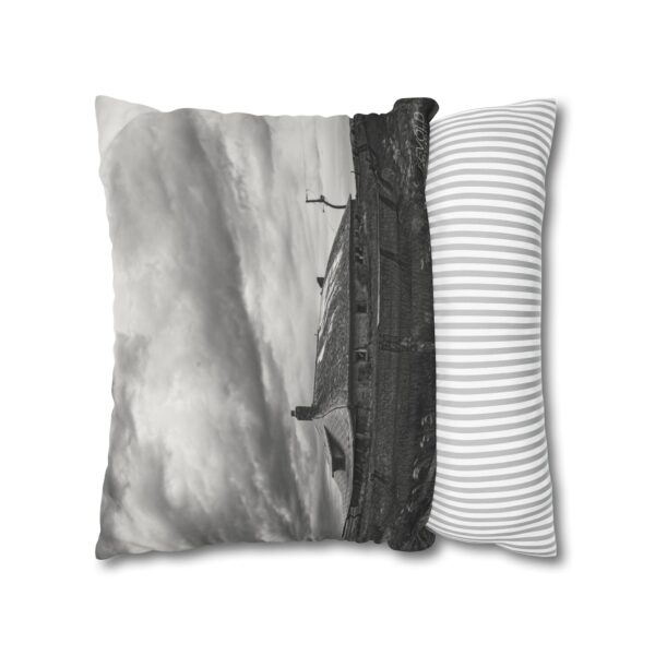 Uniquely Designed Faux Suede Square Pillowcase Featuring NORTH DAKOTA BACKROADS | Exclusive Photography by Fevold Photography - Image 16