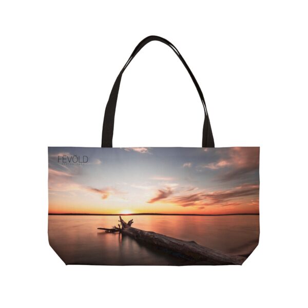 The Weekender Tote Bag.  Featuring DUSK AT SANDY BEACH | Exclusive Photography by Fevold Photography - Image 5