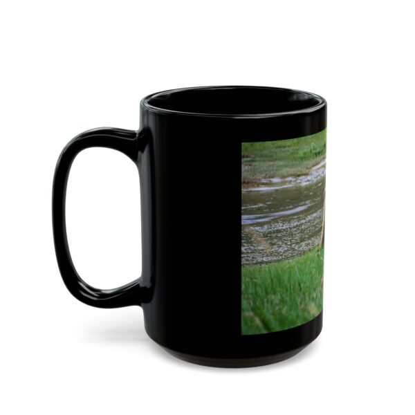 Black Mug (11oz, 15oz) Featuring BEAR STARE | Exclusive Photography by Fevold Photography - Image 3