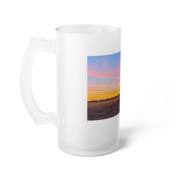 Frosted Glass Beer Mug Featuring LEAVING BOW AND ARROW RANCH | Exclusive Photography by Fevold Photography - Image 3