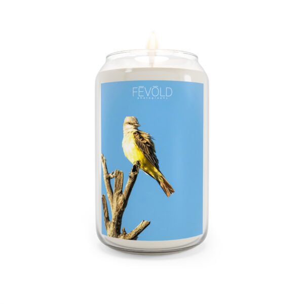 Scented Candle, 13.75oz Featuring WESTERN KINGBIRD | Exclusive Photography by Fevold Photography - Image 6