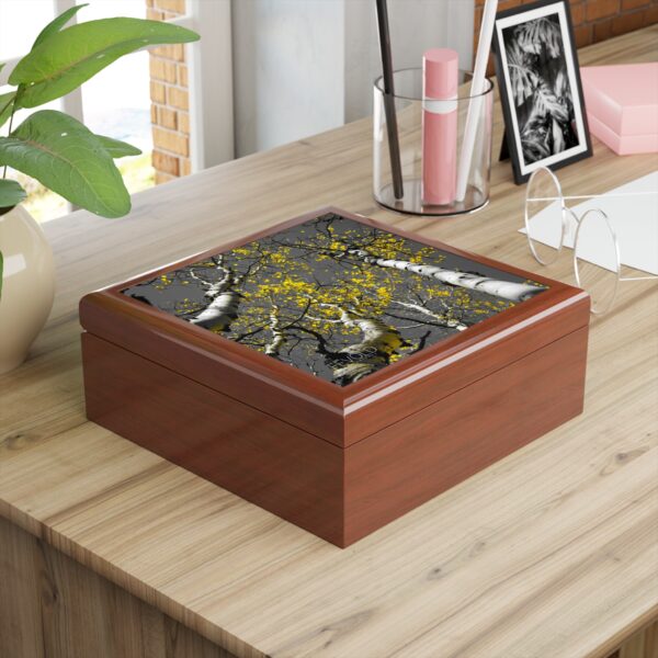 Jewelry/Keepsake Box featuring GOLDEN STARS OF AUTUMN | Exclusive Photography by Fevold Photography - Image 5