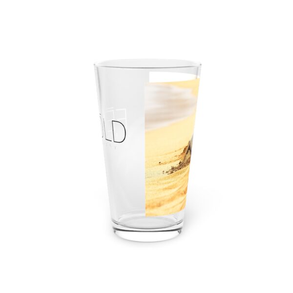 Pint Glass (16oz), Featuring BEACH LIFE | Exclusive photography by Fevold Photography - Image 4