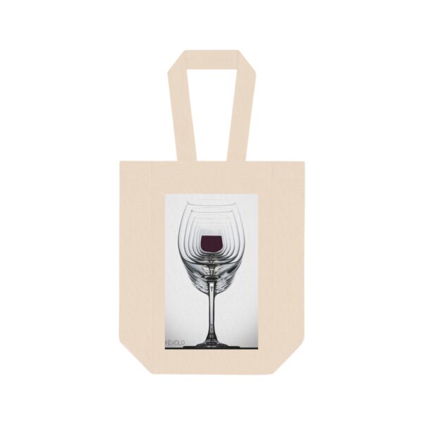 Double Wine Tote Bag featuring SEVEN GLASSES DEEP, Exclusive Photo by Fevold Photography