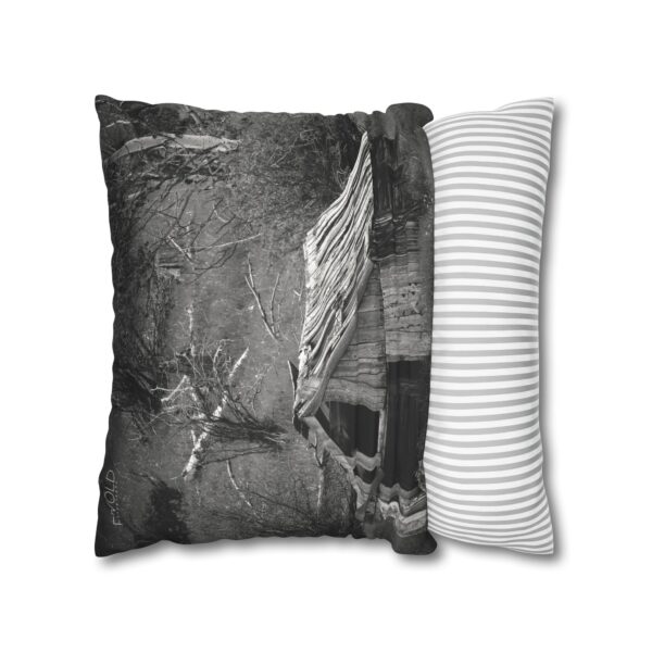 Uniquely Designed Faux Suede Square Pillowcase Featuring CABIN IN THE HILLS | Exclusive Photography by Fevold Photography - Image 14