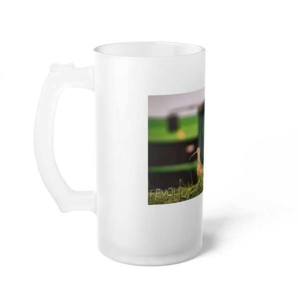 Frosted Glass Beer Mug Featuring A CURLEW IN ITS ELEMENT | Exclusive Photography by Fevold Photography - Image 3