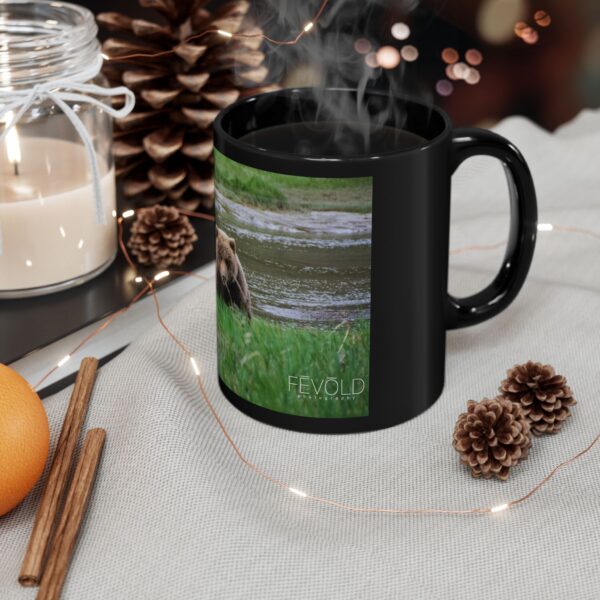 Black Mug (11oz, 15oz) Featuring BEAR STARE | Exclusive Photography by Fevold Photography - Image 11