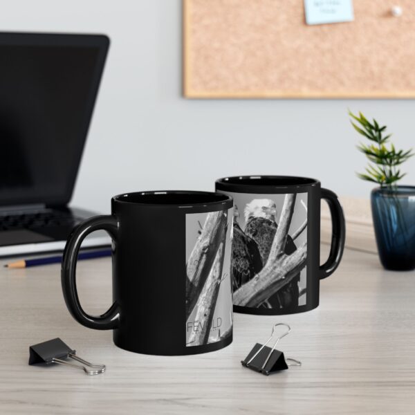 Black Mug (11oz, 15oz) Featuring FIERCE | Exclusive Photography by Fevold Photography - Image 2