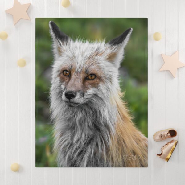 Fleece Baby Blanket featuring FOXY | Exclusive Photography by Fevold Photography