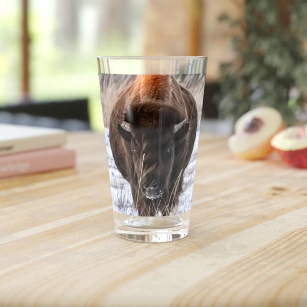 Pint Glass (16oz), Featuring NORTH DAKOTA ICON | Exclusive photography by Fevold Photography - Image 5