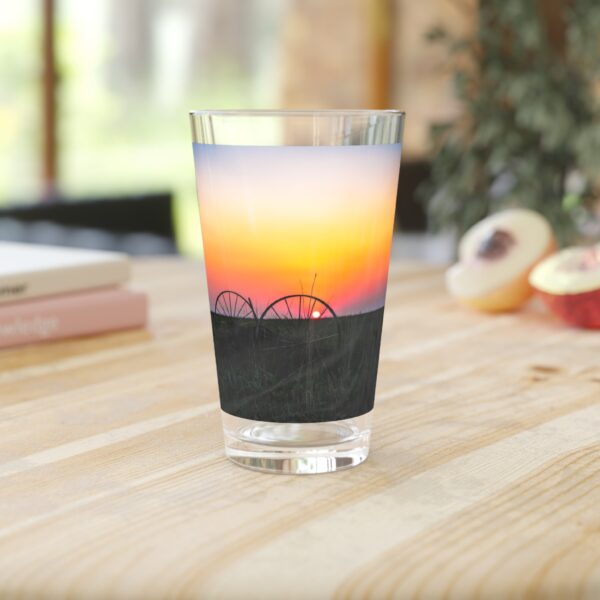 Pint Glass (16oz), Featuring DUSK IN NEBRASKA | Exclusive photography by Fevold Photography