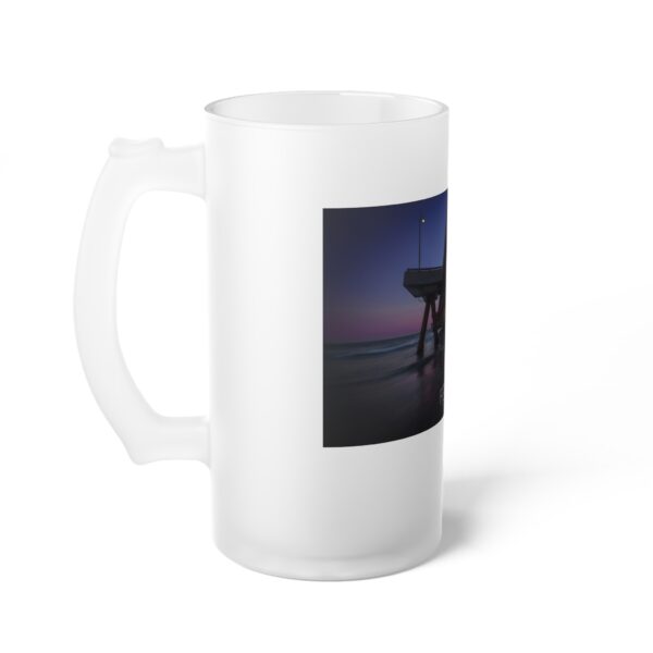 Frosted Glass Beer Mug Featuring CLEARING THE CACOPHONY IN MY MIND | Exclusive Photography by Fevold Photography - Image 3