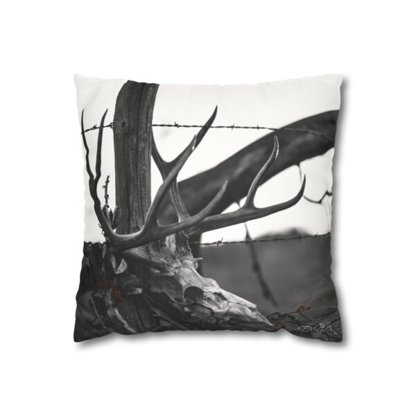 Uniquely Designed Faux Suede Square Pillowcase Featuring KILL PILE | Exclusive Photography by Fevold Photography - Image 5