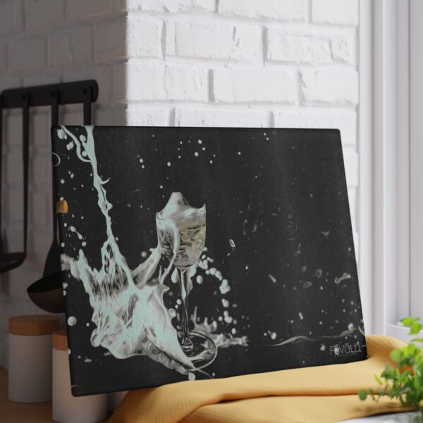 Textured, Tempered Glass Cutting Board Featuring PARTY FOUL Exclusive Photography by Fevold Photography - Image 2