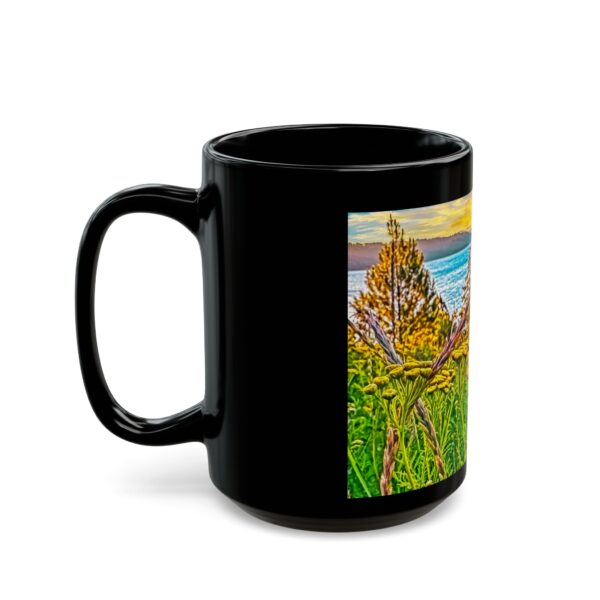 Black Mug (11oz, 15oz) Featuring SUNRISE OVER LAKE COEUR d'ALENE | Exclusive Photography by Fevold Photography - Image 9