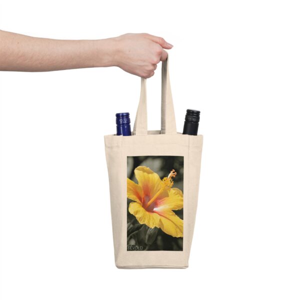 Double Wine Tote Bag featuring BRIGHTEN SOMEONE'S DAY | Exclusive Photo by Fevold Photography - Image 2