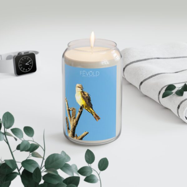 Scented Candle, 13.75oz Featuring WESTERN KINGBIRD | Exclusive Photography by Fevold Photography - Image 5