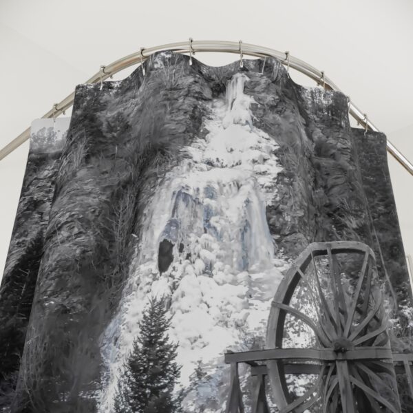 Shower Curtain featuring CONFLUENCE, Exclusive Photo by Fevold Photography - Image 2